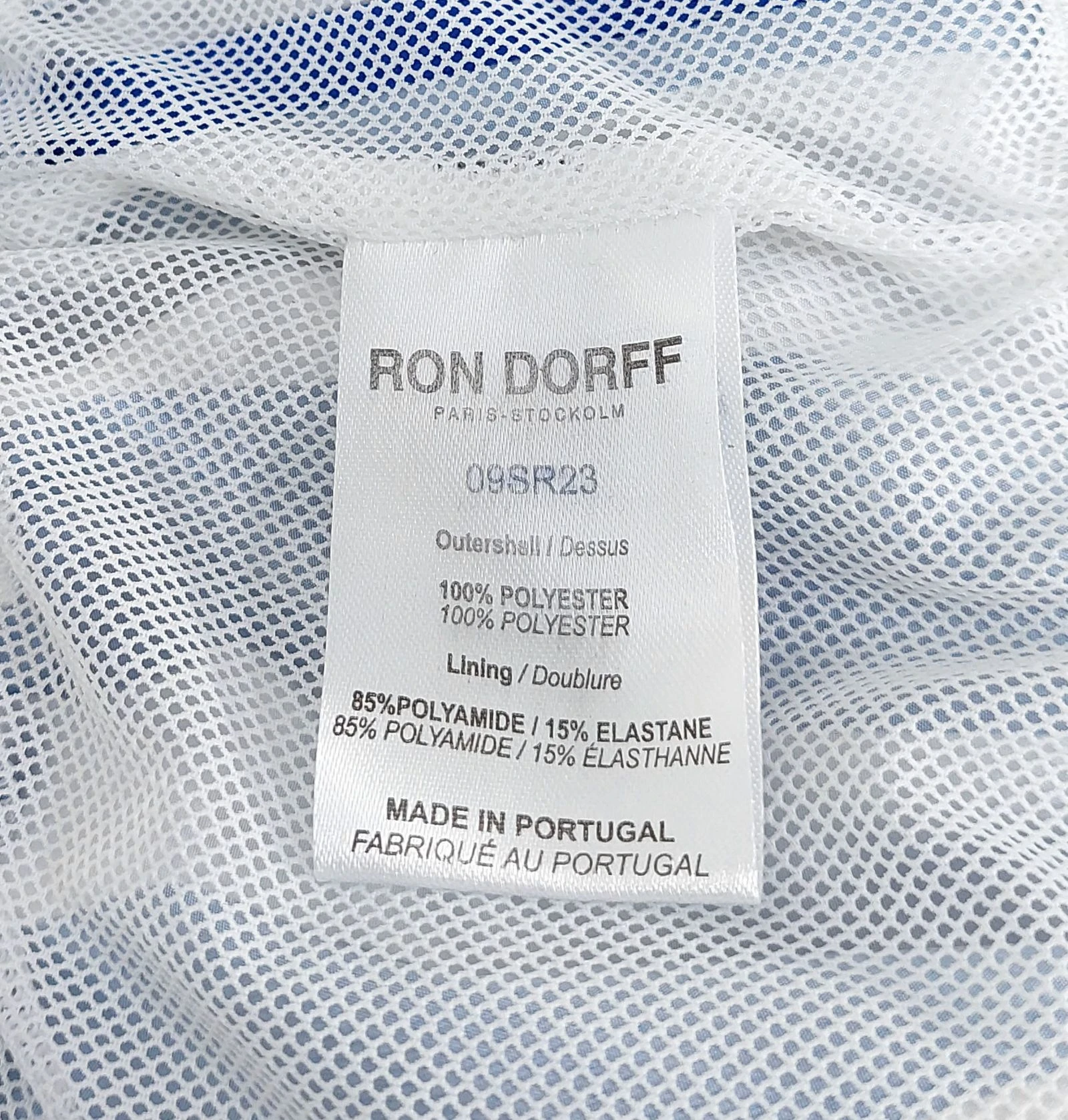 Bañador Ron Dorff con rayas verticales - blanco / azul M – photo 4
